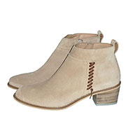 Alpe Women's Arena Suede Ankle Boots With Weave Detail