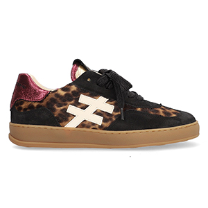 Another Trend Iconic11- Ladies Leopardo & Black Trainers