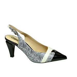 Capollini Ladies Slingback Shoes - Stella In Black 