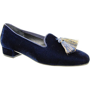 Sale - 49 Capollini Womens Shoes - Navy Velvet Slipper Shoes