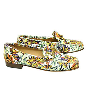 Sale - HB Italia Ladies Loafer Shoes - Sema In Floral Multi