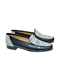 HB Italia Ladies Loafer Shoes In Navy 