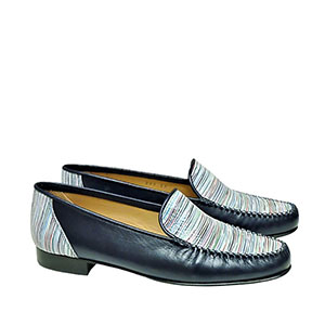 HB Italia Ladies Loafer Shoes In Navy 
