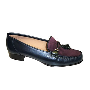 Slip on Green Shoes Stack Heel Loafers Vintage Leather Shoes Shoes Womens Shoes Slip Ons Loafers UK 6 H.B 