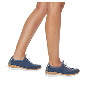 Rieker - N42T0-14 Womens Slip-On BlueTrainer Shoe