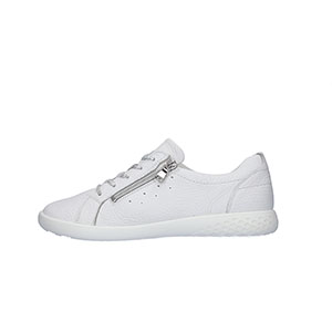 Waldlaufer - H-Cloe Ladies white Leather Lace Up Trainers