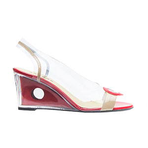 Azuree Ladies Shoes - Nobeto In Taupe & Rouge