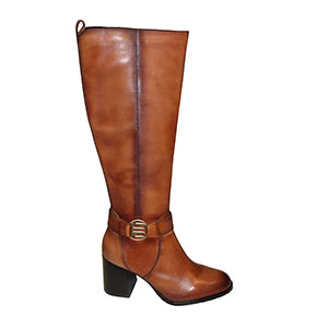  SALE £60 - Bagatt Women's Classic Cognac/Tan Knee High Boots 