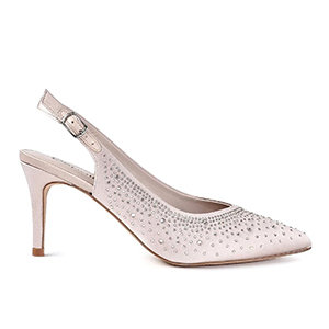 Capollini Ladies Sling Back Shoes - Florence In Latte