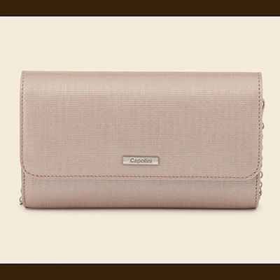 Capollini  Ladies Bag - Charlotte In Pearlised Blush 