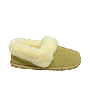 Women's Classic Sheepskin Slippers In Beige 