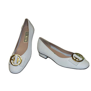 Sale - HB Italia Shoes - In Soft White Leather 