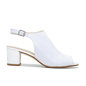 Sale - HB Shoes Italia - Shannon Ladies Sandals In White Leather 