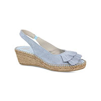 Sale Now £30.00 - Lisa Kay Shoes - Sunny In Dusty Blue