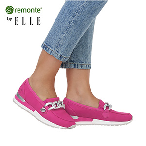 Remonte Soft - R2544-32 - Ladies Fuchsia Pink Loafer Shoes