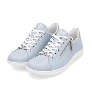 Remonte - D1E03-13 Womens Pale Blue Leather Lace Up Shoes 