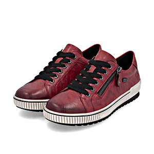 Remonte Tex - D0700-36 Ladies Red Water Resistant Lace Ups