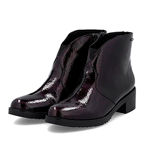 Rieker - Y0553-35 Ladies Patent Bordeaux Boots