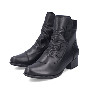 Rieker - 78659-00 Ladies Black Leather Boots 