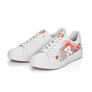 Rieker Evolution - 41901-81 Ladies White Multi Sneakers