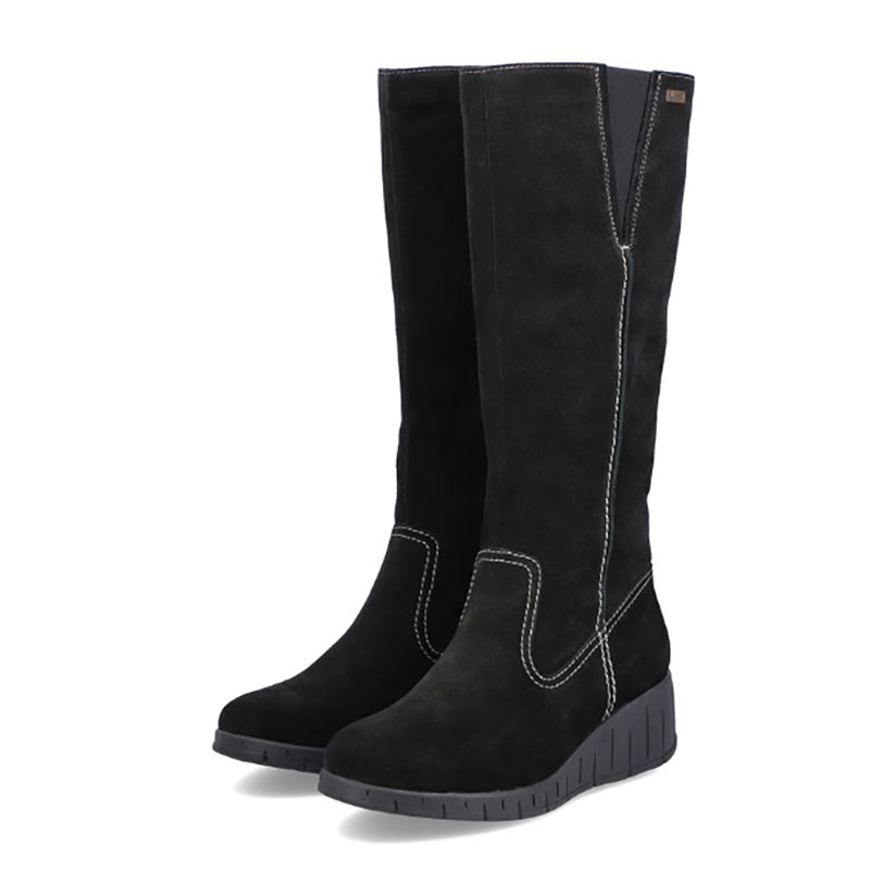 Ladies knee high suede boots outlet