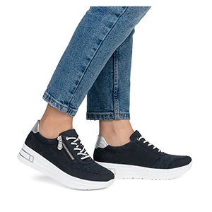 Rieker - N8114-14 Womens Navy & White H Fit Lace Up