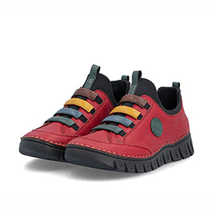 Rieker - 57550-33 Ladies Red Casual Comfort Shoes
