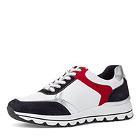 Tamaris Pure Relax - Women's Trainers in Navy, White & Red
