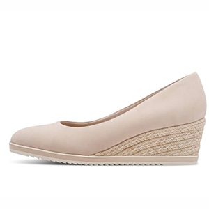 Tamaris Womens Classic Beige Suede Espadrilles