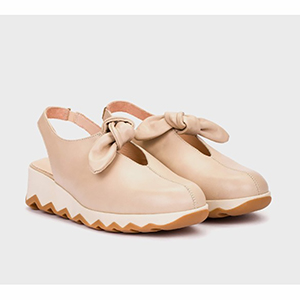 Wonders  - Ladies Beige Slingbacks Simon 02